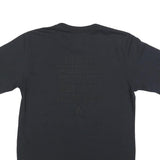NIKE Mens Black Graphic T-Shirt M Short Sleeve Crew Neck Cotton Blend Casual