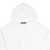 FBSISTER Womens White Pullover Hoodie XS Cropped Cotton Blend Sweatshirt