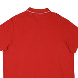 PUMA Mens Red Short Sleeve Polo Shirt XL Cotton Blend Basic Casual Sports