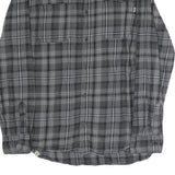 VANS Mens Grey Black Check Shirt L Cotton Blend Long Sleeve Casual