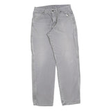 DICKIES Mens Regular Grey Denim Jeans W30 L30 Workwear Cotton Blend Zip Closure