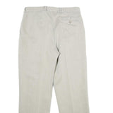 SERGIO VITTI Mens Classic Beige Straight Trousers W31 L30 Tailored Zip Closure