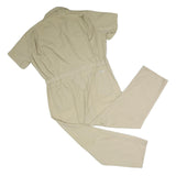 DICKIES Mens Beige Polyester Blend Dungarees Regular Fit Short Sleeve XL W40 L30