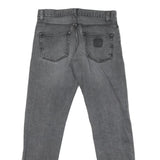 CARHARTT Mens Grey Regular Fit Straight Denim Jeans W31 L31 Casual Workwear