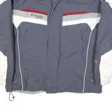 COLUMBIA Mens Blue & White Vertex Jacket XL Polyester Casual Outdoor Sportswear