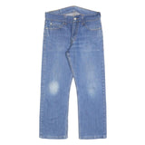 LEVI'S 506 Mens Jeans Blue Regular Straight Denim Medium W32 L25 Classic Fit Zip
