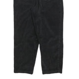 JONES NEW YORK Womens Cotton Blend Black Relaxed Tapered Trousers W28 L26 Casual