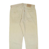 LEVI'S Mens Beige Regular Fit Straight Leg Denim Jeans W34 L29 Casual Cotton