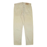 LEVI'S Mens Beige Regular Fit Straight Leg Denim Jeans W34 L29 Casual Cotton