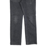LEVI'S 513 Mens Jeans Black Regular Straight Denim Medium W38 L28 Zip Cotton