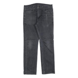 LEVI'S 513 Mens Jeans Black Regular Straight Denim Medium W38 L28 Zip Cotton