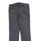 LEVI'S 513 Mens Jeans Black Regular Straight Denim Medium W38 L28 Zip Cotton