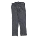 LEVI'S 513 Mens Jeans Black Regular Straight Denim Medium W38 L28 Zip Cotton