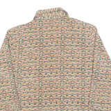 NOTATIONS Womens Beige Printed Long Sleeve Collared Shirt M Lightweight