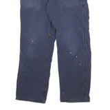 CARHARTT Mens Regular Fit Blue Denim Jeans W30 L27 Workwear Utility Zip Closure