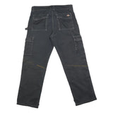 DICKIES Mens Black Regular Fit Cargo Trousers W32 L29 Workwear Zip Closure
