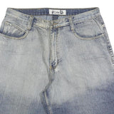GODBODY Mens Denim Blue Casual Shorts L W36 Cotton Blend Comfortable