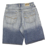 GODBODY Mens Denim Blue Casual Shorts L W36 Cotton Blend Comfortable