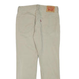 LEVI'S Mens Regular Beige Cotton Blend Trousers W30 L28 Zip Pocket Classic Style