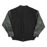 TRIMARK Mens Black & Dark Green Greenbank Garden Centre Wool Blend Button Jacket