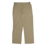CHAMPION Mens Polyester Blend Beige Regular Drawstring Trousers W25 L26 Casual