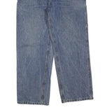 CARHARTT Mens Blue Regular Straight Denim Medium W36 L30 Cotton Blend Zip Jeans