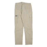 DICKIES Womens Cotton Blend Beige Slim Tapered Trousers W29 L29 Cargo Pockets