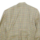 URSULA CONZEN Womens Blue & Yellow Wool Checked Double Breasted Jacket UK 12
