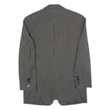 GARDEUR Mens Black & Grey Wool Blend Button Jacket M Woven Classic Tailored