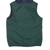 FILA Mens Blue Green & White Hooded Jacket XS Polyester Blend Colourblock Zip