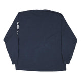 CARHARTT Mens Navy Blue Graphic Long Sleeve Crew Neck XL Logo Printed Sleeve