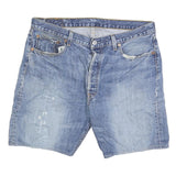 LEVI'S Mens Denim Blue Casual Shorts L W36 Classic Fit Cotton