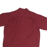 WRANGLER Mens Maroon Casual Cotton Shirt L Button Pocket Classic Fit