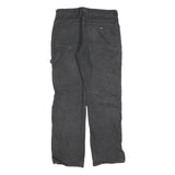 DICKIES Mens Cotton Blend Black Regular Fit Straight Leg Trousers W32 L32