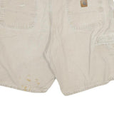 CARHARTT Womens Shorts Beige Casual Plain 2XL W35 Cotton Blend