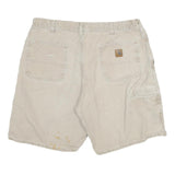 CARHARTT Womens Shorts Beige Casual Plain 2XL W35 Cotton Blend