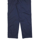 DICKIES Lined Mens Regular Navy Blue Cotton Blend Trousers W40 L32 Workwear Zip