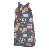 REYN SPOONER Womens Blue Hawaiian Print Sleeveless Maxi Cotton Blend Dress L