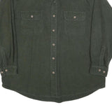 FIELD & STREAM Mens Green Cotton Shirt 2XL Button Pockets Casual Outdoor Wear