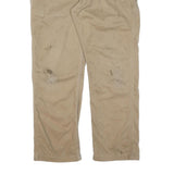 CARHARTT Mens Cotton Beige Regular Fit Straight Leg Trousers W36 L30 Workwear