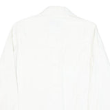 LEVI'S Womens White Button Shirt S Cotton Blend Casual Classic Fit Long Sleeve