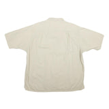 NAUTICA Mens Beige Cotton Blend Casual Shirt XL Button Short Sleeve Pocket