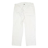 DICKIES Mens Regular Fit White Cotton Straight Leg Jeans W34 L27 Classic