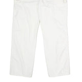 DICKIES Mens Regular Fit White Cotton Straight Leg Jeans W34 L27 Classic