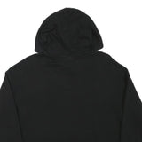 REEBOK Mens Black Hoodie S Cotton Blend Pullover S Zip Pocket
