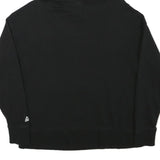 REEBOK Mens Black Hoodie S Cotton Blend Pullover S Zip Pocket