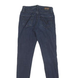 LEVI'S Womens Regular Skinny Denim Jeans Dark Blue Zip W24 L29 Classic Fit