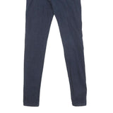 LEVI'S Womens Regular Skinny Denim Jeans Dark Blue Zip W24 L29 Classic Fit