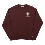 CHAMPION Mens Maroon Crew Neck M University Logo Cotton Blend Sweatshirt