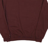 CHAMPION Mens Maroon Crew Neck M University Logo Cotton Blend Sweatshirt
